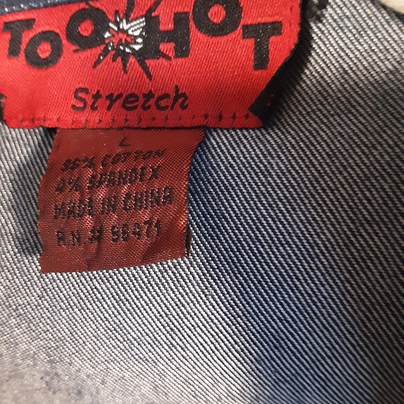 Designer  by TOO HOT stretch Jacket L blue - Picture 3 of 4